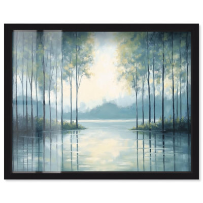 Willow Creek Shadowbox Print Landscape Art by Art Remedy