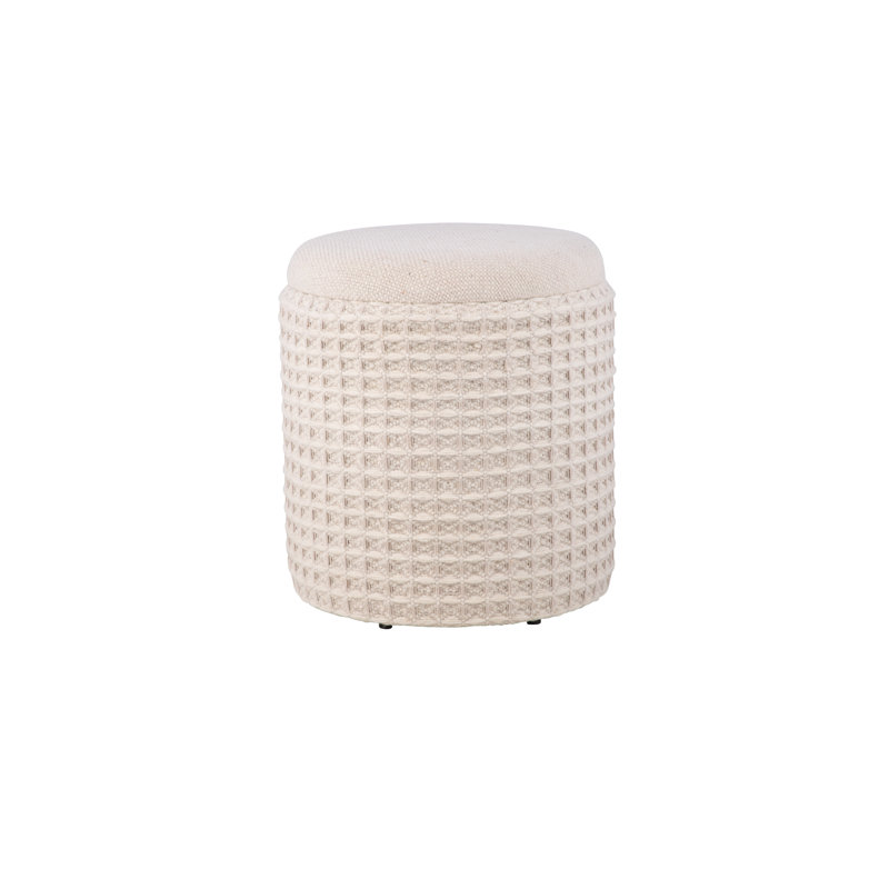 Hugh 40cm Wide No Pattern Footstool Ottoman