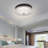 Stunning Glimmering Striped Glass Ceiling Light  11.8 Inch Elegant Modern Flush Mount Ceiling Light For Low Ceilings