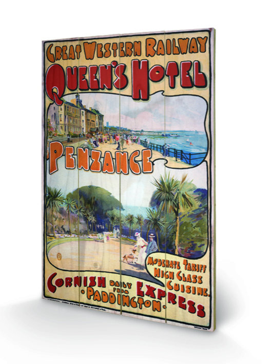 Cornwall #16 Vintage Advertisement on Wood