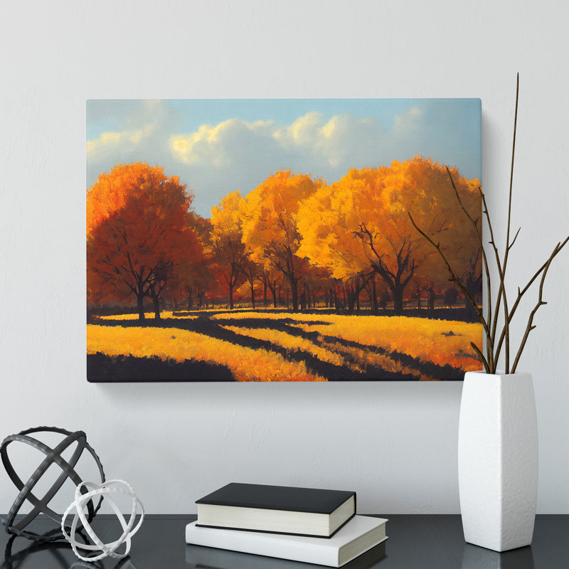 Autumn Forest Trees Vol.1 - Wrapped Canvas, 35cm H x 50cm W x 3cm D