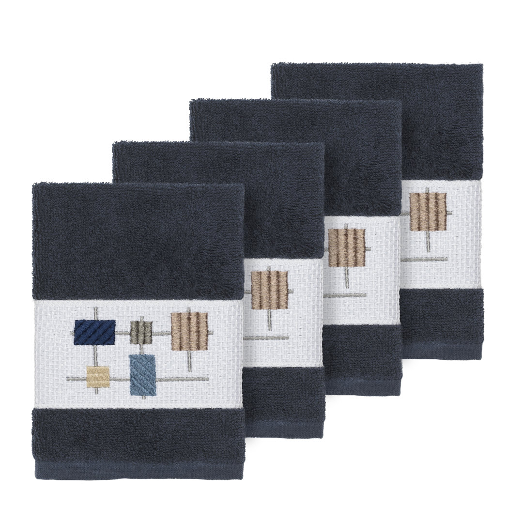 Khloe Turkish Cotton Washcloth (Set of 4) Linum Home Textiles 