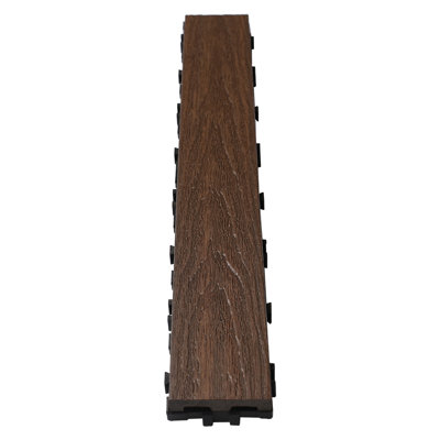 24'' L x 3'' W Composite Interlocking Deck Plank