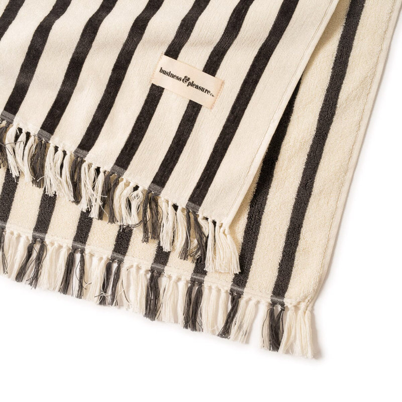 Beach Blanket, Black/White