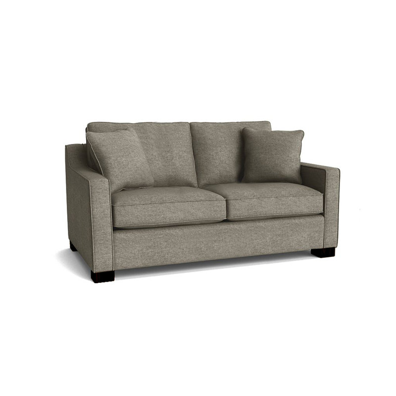 Aceyon Upholstered 56'' Loveseat, Espresso, Jango Mushroom