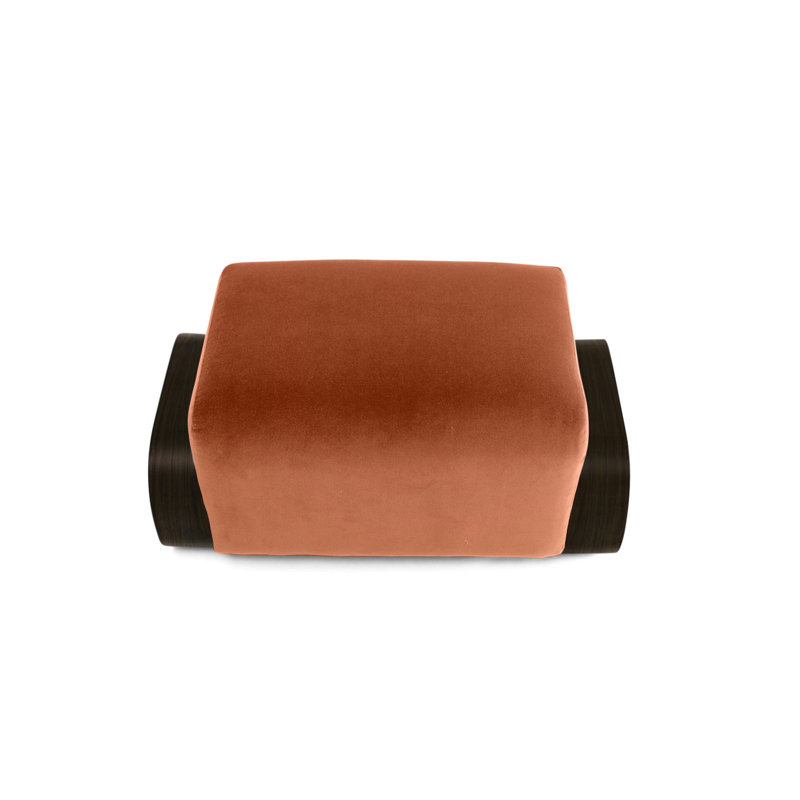 Repose-pieds Cayenne, Velours marmelade
