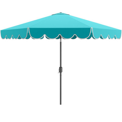 10 Feet Patio Umbrella Outdoor Market Umbrella With Crank Tilt Adjustment