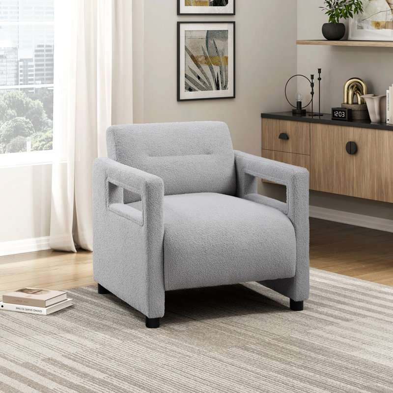 Fauteuil d'appoint 1 pièce Luxury, Noir