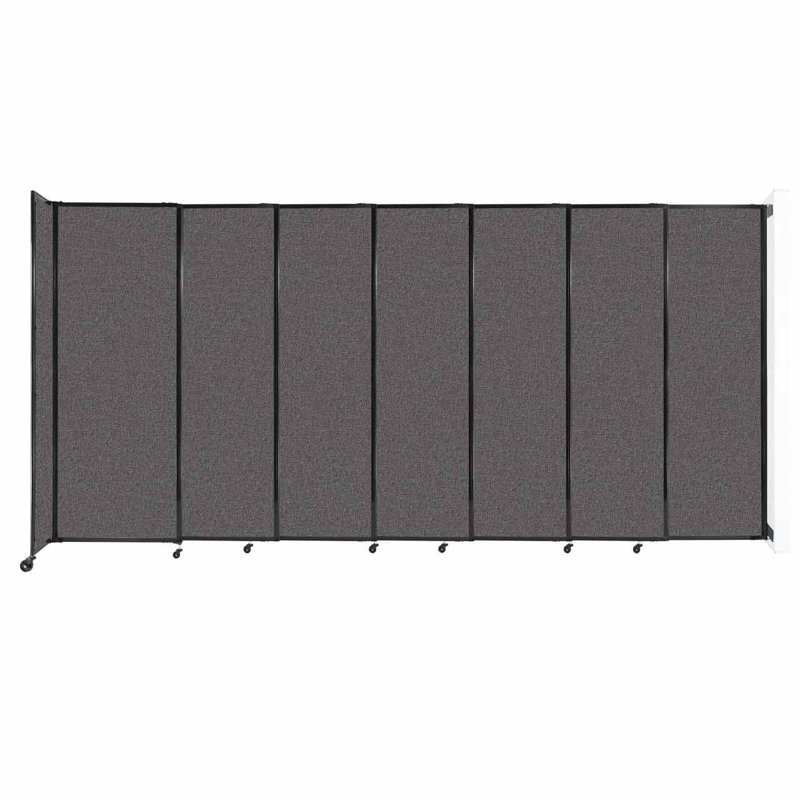 Cloison coulissante 5 pi, H 60 po x l 86 po x P 33 po, Gris anthracite