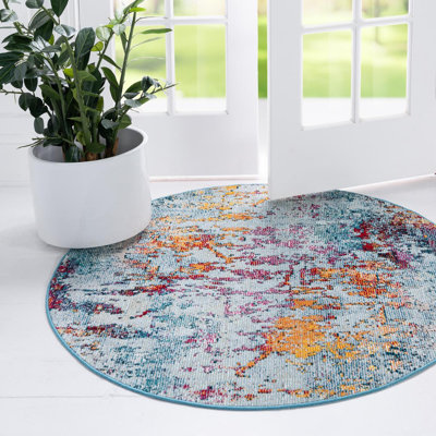 Tapis bleu clair