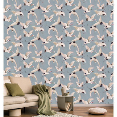 Papier peint texturé Cranes In Flight Pi.