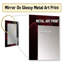 Red Black Contemplative Abstraction I - Modern Wall Mirror-979362043