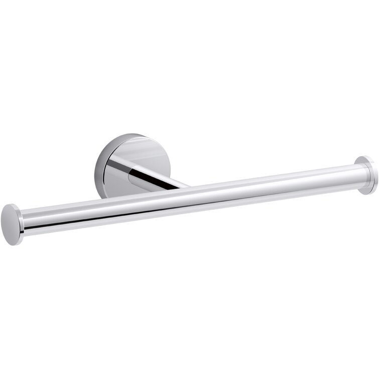 Toilet Paper Holder Hotelier 2 Post Spring Loaded Polished Chrome Bras