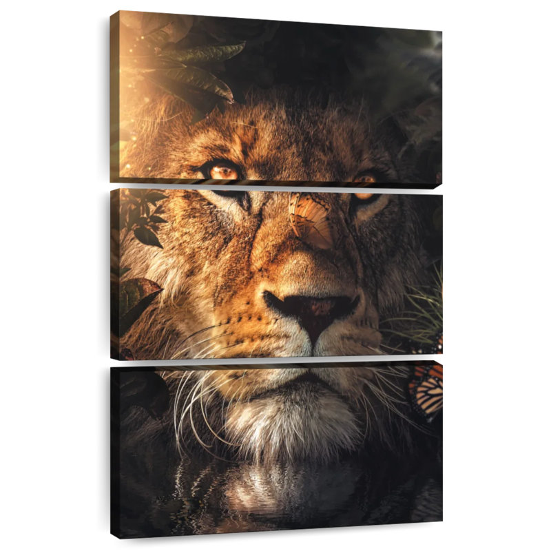Brampt Lion Hiding