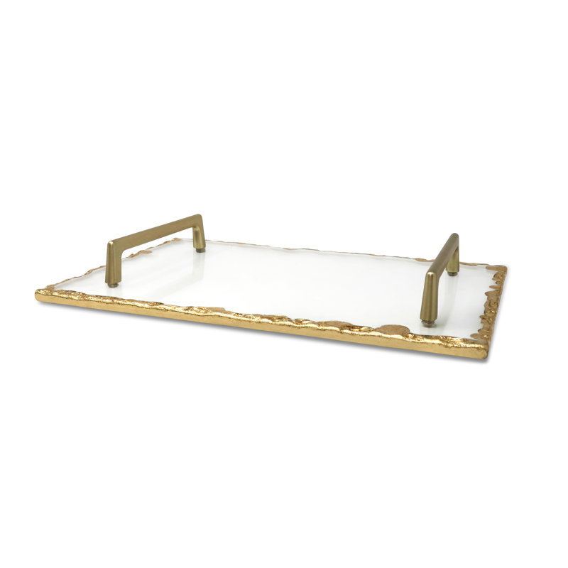 Raul Glass Tray, 1.5" H x 15" W x 9.75" D