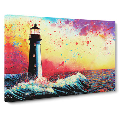 Lighthouse Splash Vol.5 Abstract - Wrapped Canvas