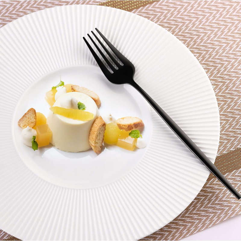 Ensemble de couverts en or 30 pièces pour 6 personnes, vaisselle en acier inoxydable avec finition miroir, comprend couteaux, fourchettes et cuillères, va au lave-vaisselle, parfaite pour les repas gastronomiques et les occasions spéciales
