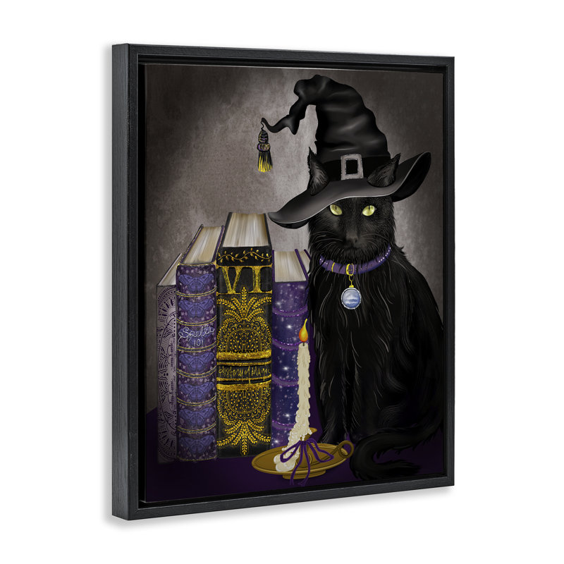 Cadre flottant Black Cat, H 31 po x l 25 po, Cadre flottant noir de jais