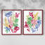«Bold Brushstroke Blooms I», reproduction encadrée de qualité supérieure - prête à être accrochée - aucun clou requis - aucun clou requis-1618443663-1618443662