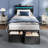 Twin Bed with 2 Drawers and Open Storage Headboard, Adjustable LED Light and Charging Station, No Box Spring Needed-289183715-289183714