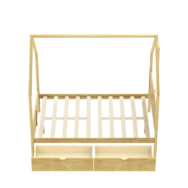 Lit double pour lit double Montessori, Full / Double, Natural