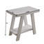 Table d'appoint noire à structure en A avec tablette de rangement inférieure-1757599841