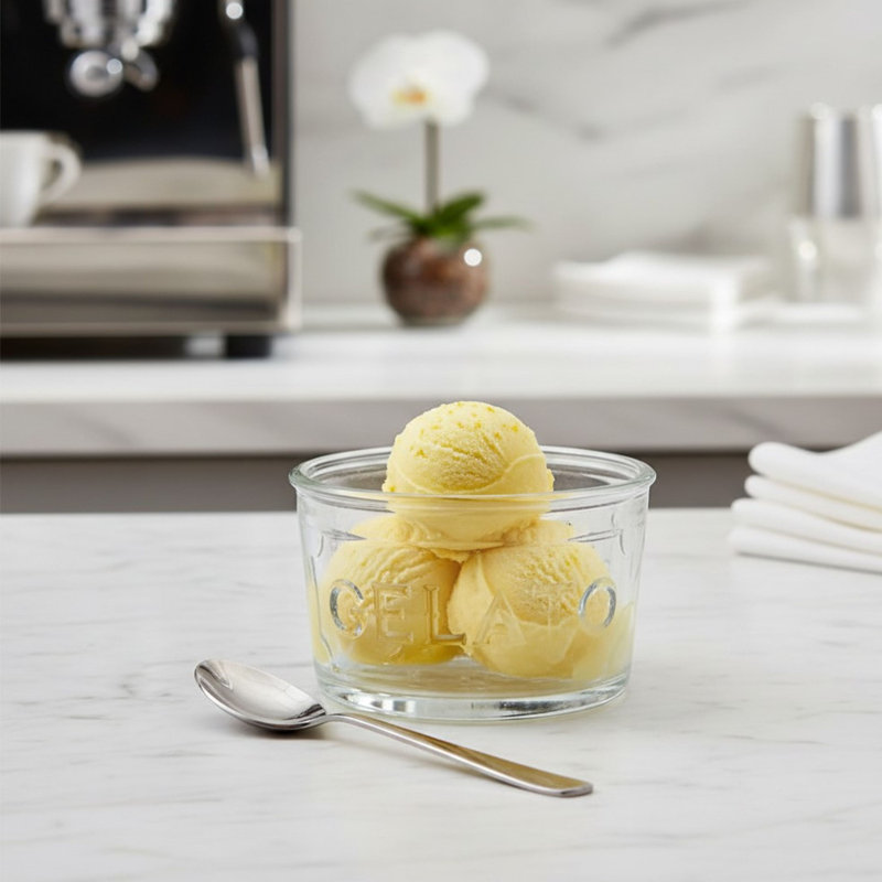 Tasses à glace en verre, bols à crème glacée, plats à dessert en relief transparent,