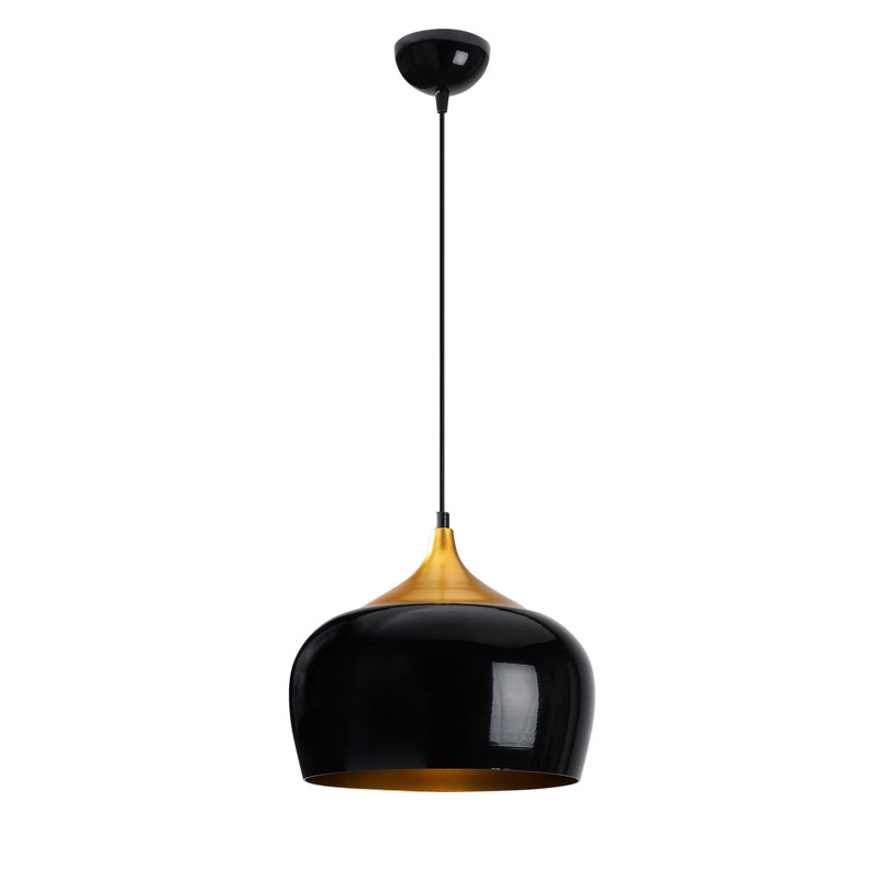 Luminaire suspendu en forme de dôme à 1 lumière Excalibur