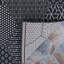 Tapis d'intérieur / extérieur noir tissé à plat à motif géométrique Griess-1314805909