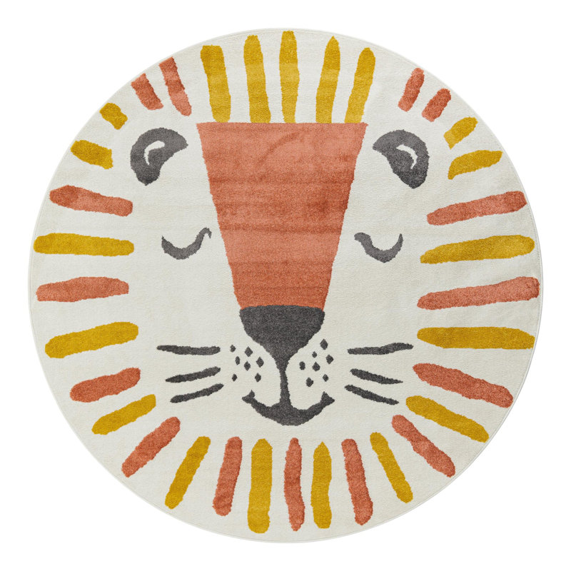 Unique Loom Sun Whimsy Kids Rug, Round 7'10"