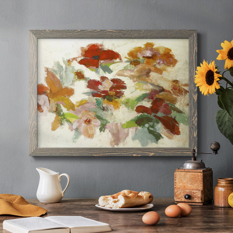 Floral Impressions V1, reproduction d'art sur toile, Gris, H 14 po x l 20 po x P 1,5 po