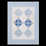Antique Quilt Small Scatter Size Wool Blue Rug