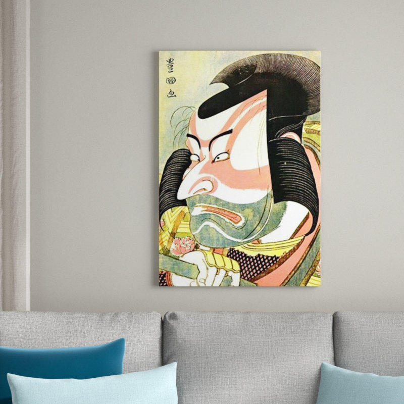 'The Actor Ichikawa Ebizo' by Katsushika Hokusai Graphic Art Print, 135cm H x 90cm W x 1.8cm D