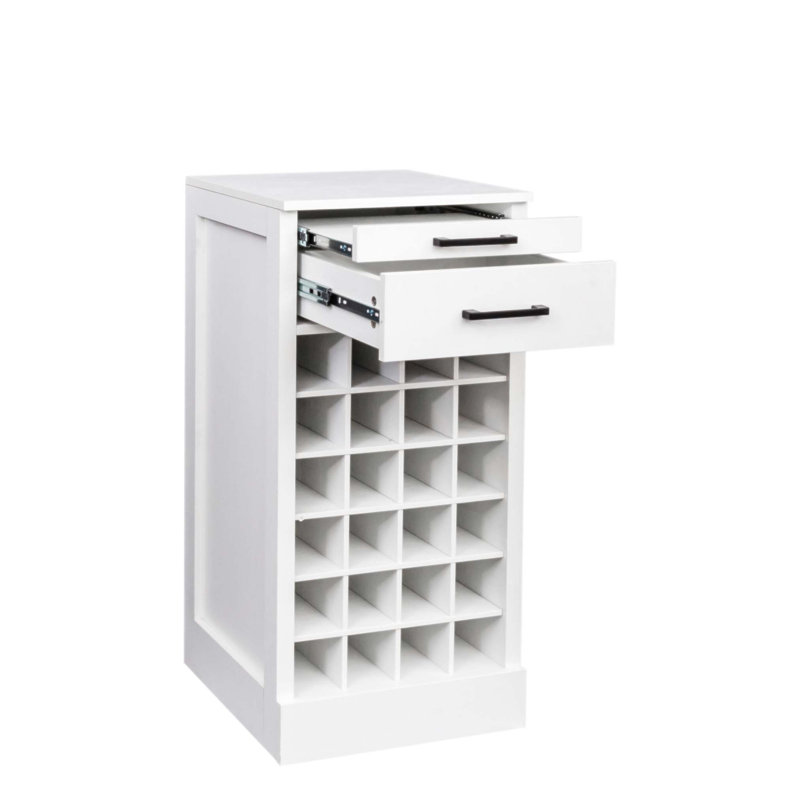 Buffet de bar à vin brun modulaire de couleur noyer 24 boards Buffets, Blanc