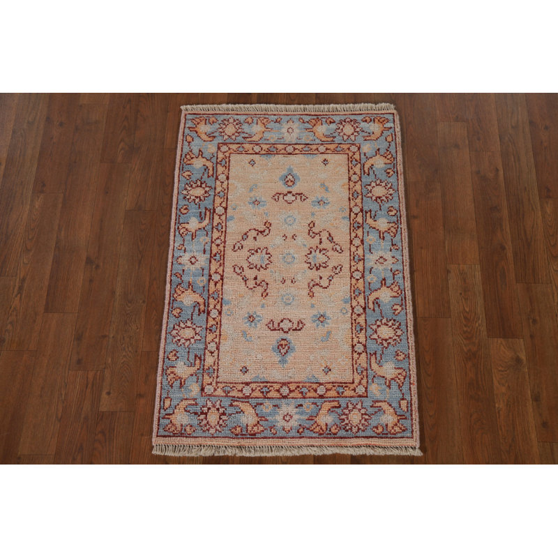 Handmade Oushak Vegetable Dye Wool Rug 2x3