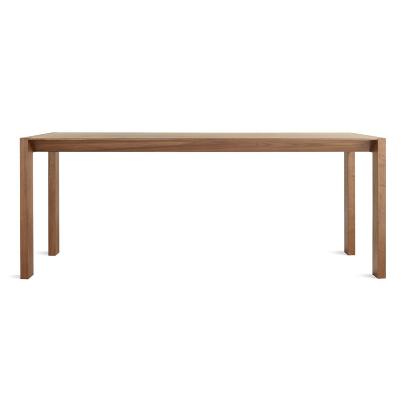 Rustic Broad Solid Walnut Extendable Dining Table 33" W x 76" L