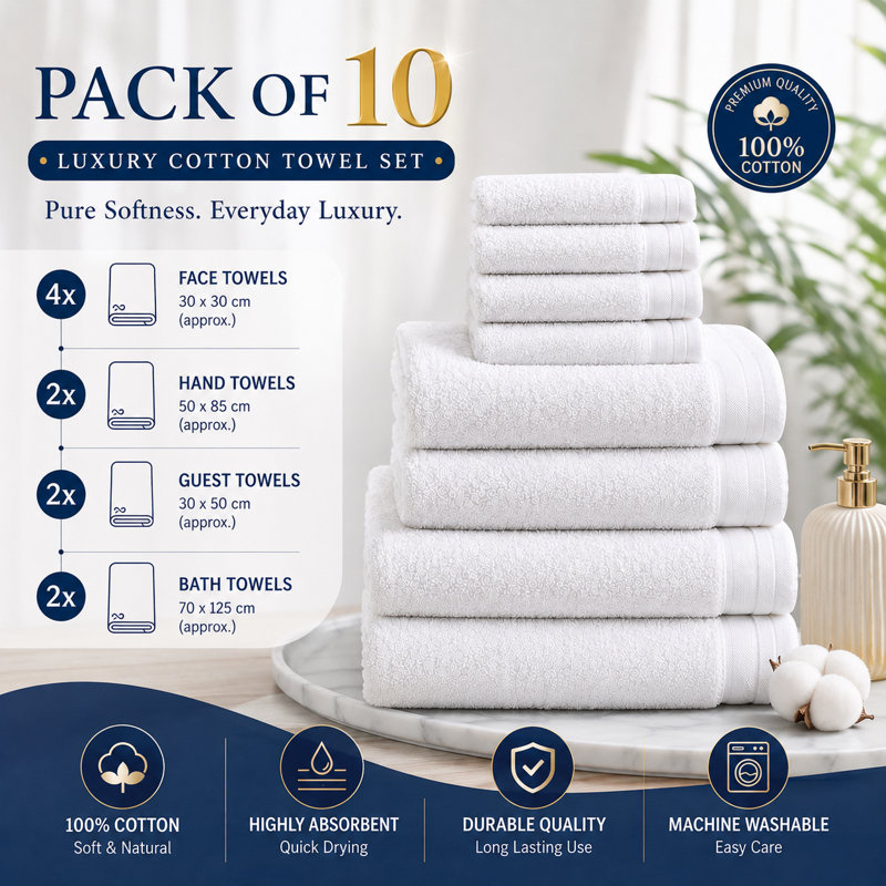 100% Cotton Mulit-Size Set