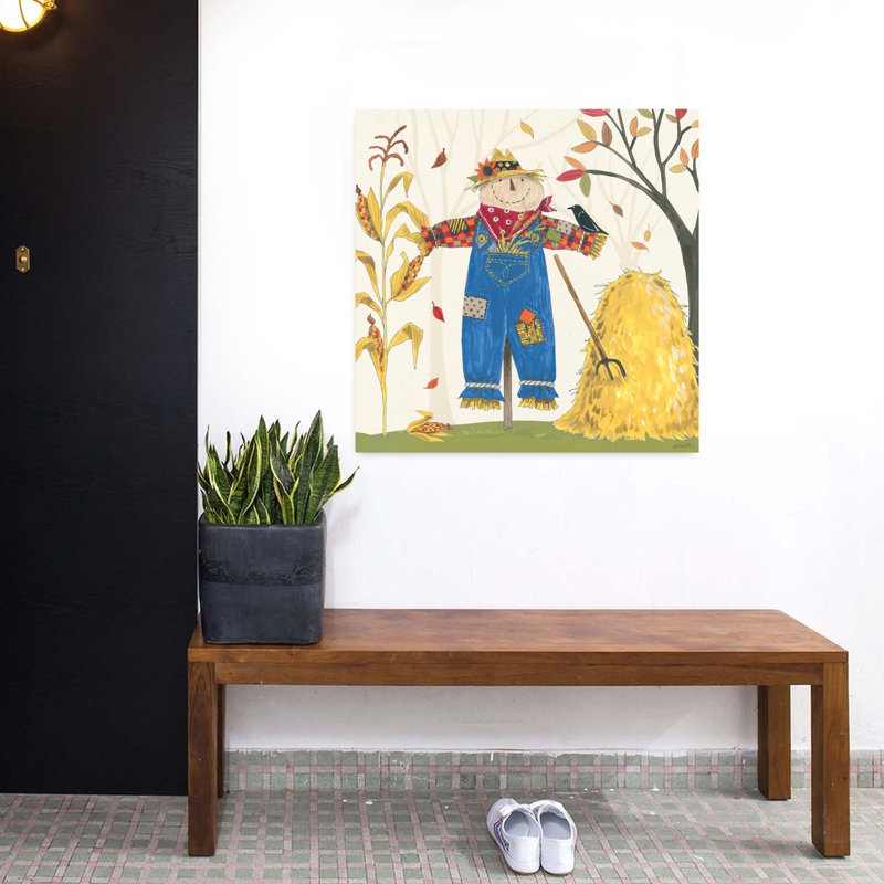 Art abstrait d'automne contemporain sur bois, H 32 po x l 32 po