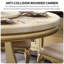 Modern artificial marble round dining table set