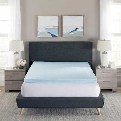 Gel-Infused Memory Foam Mattress Topper