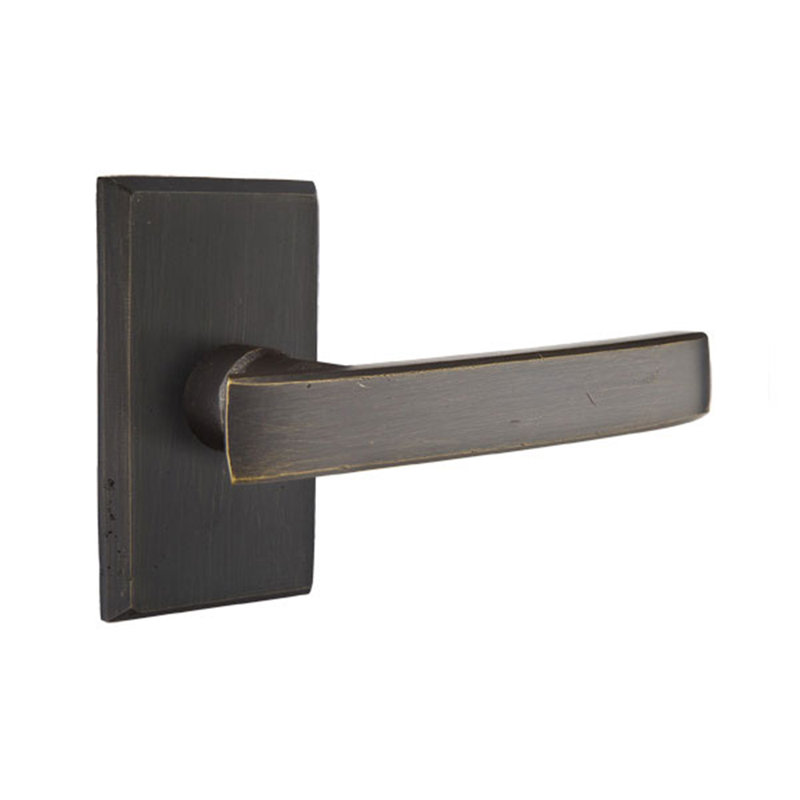 Yuma Double Dummy Door Lever, Medium Bronze, Right