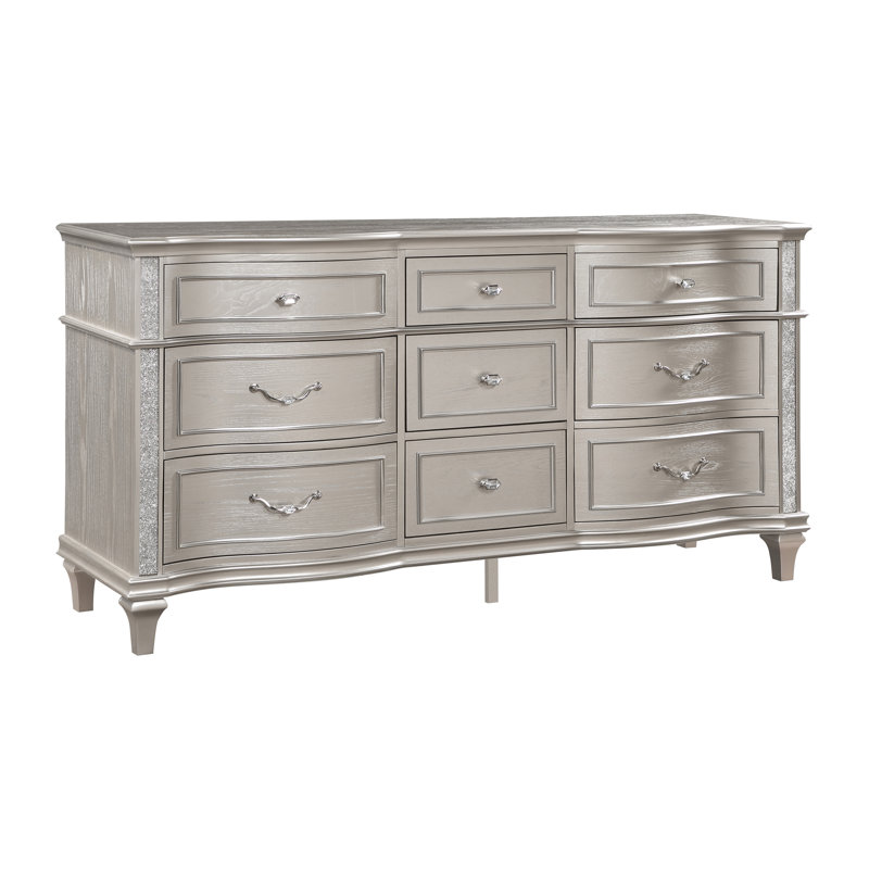 Orrwell 9 - Drawer 70.6'' W Dresser in Silver Oak