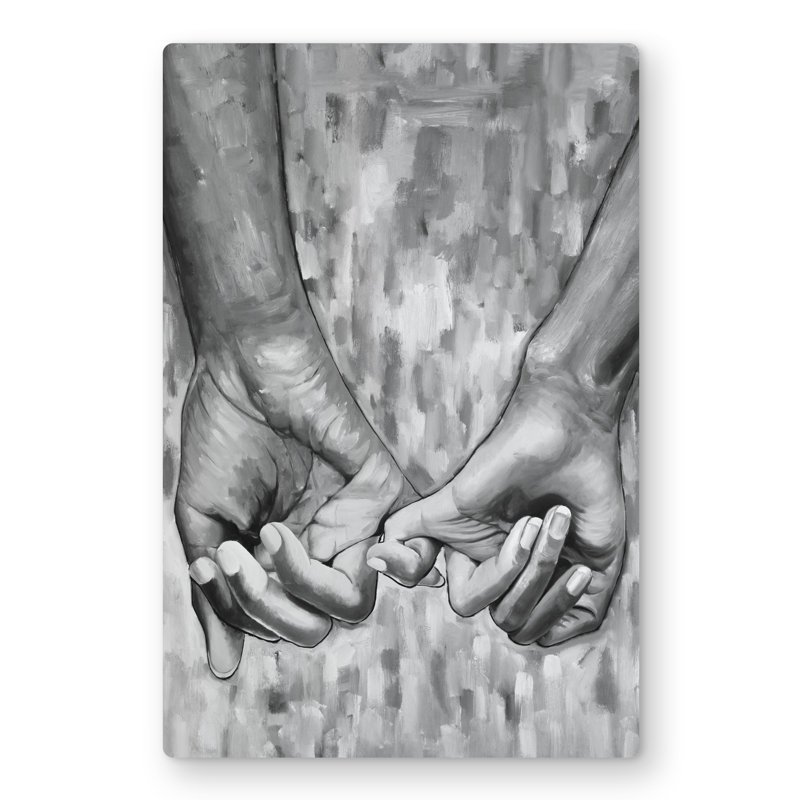 Connected - Woman Figurative Metal Print for Home Decor