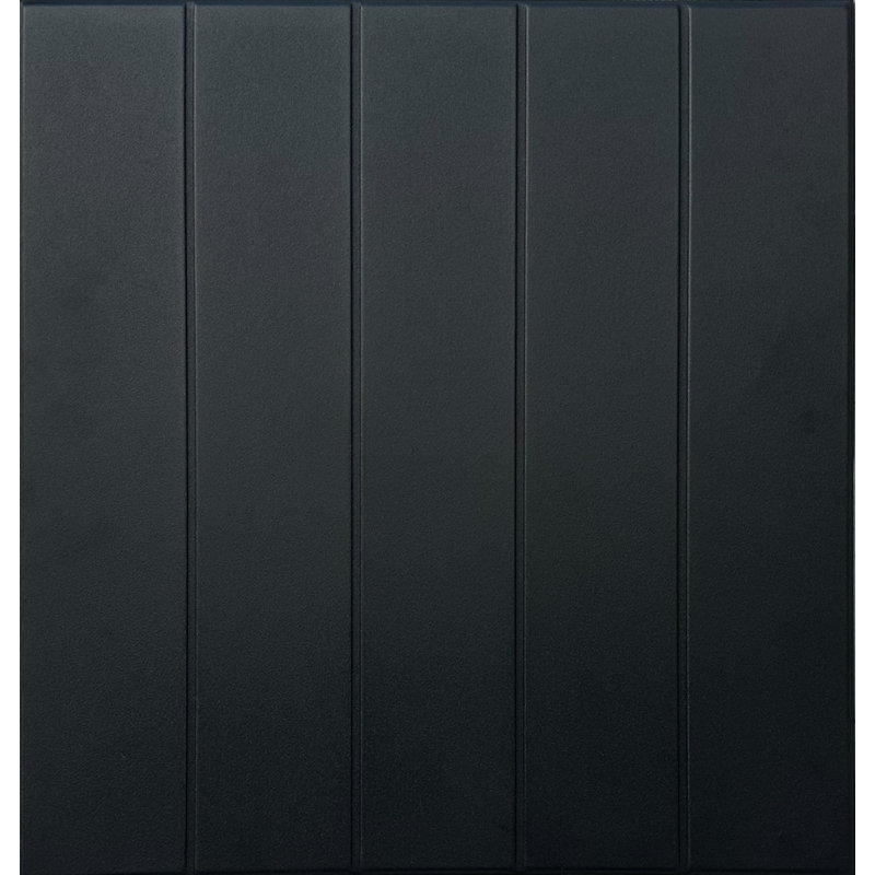 Bead Board 1.6 ft. x 1.6 ft. Polystyrene Glue-up Ceiling Tile, Black Matte