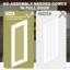 Porte de grange coulissante en verre transparent moderne apprêté 1-Lite avec trousse de quincaillerie d'installation (aucun assemblage requis)-110162230