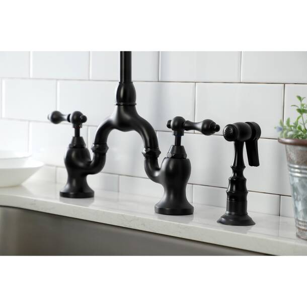 Kingston Brass English Country Wall Mounted Bathroom Faucet & Reviews ...