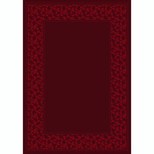 Design Center Ivy League Cranbery Floral Area Rug