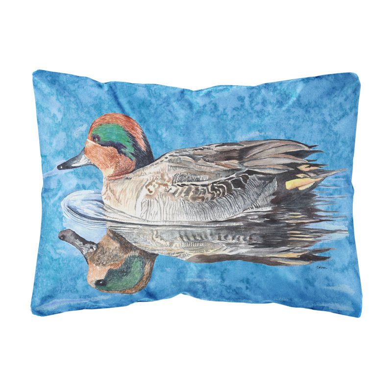 Coussin intérieur/extérieur bleu canard