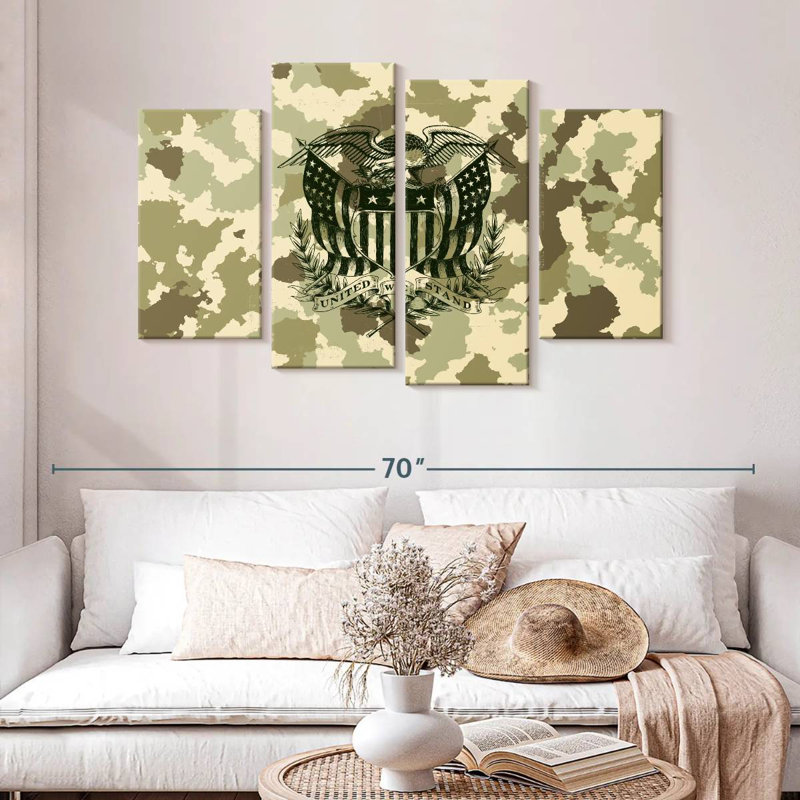 Camouflage Lelar American Eagle, H 32 po x l 52 po