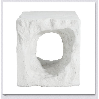 Lyra Outdoor Patio Karst Cave Inspired MGO Side Table With Weather-Resistant And Eco-Friendly Design